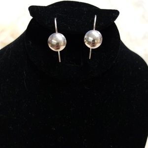 Sterling silver 9mm dome earrings